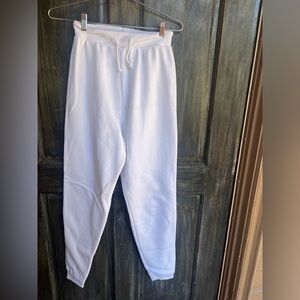 PLL WHITE SWEAT PANTS